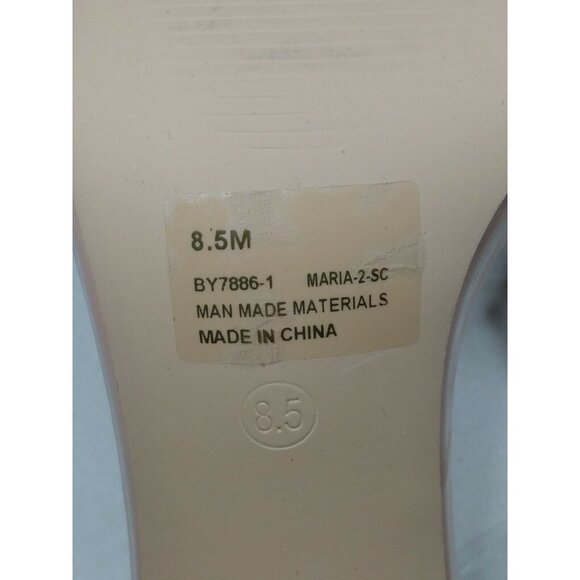 CAPE ROBBIN Maria-2 Clear Lucite Strappy Block Heel Sandal Womens 8.5 - Picture 8 of 9